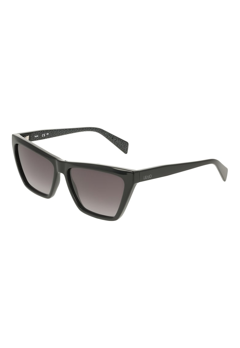 Ochelari de soare cat-eye cu lentile in degrade - Negru