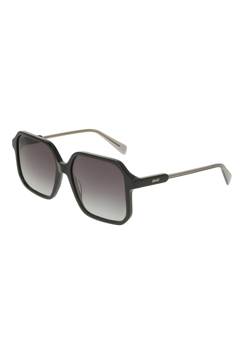 Ochelari de soare patrati cu lentile in degrade - Negru/Gri