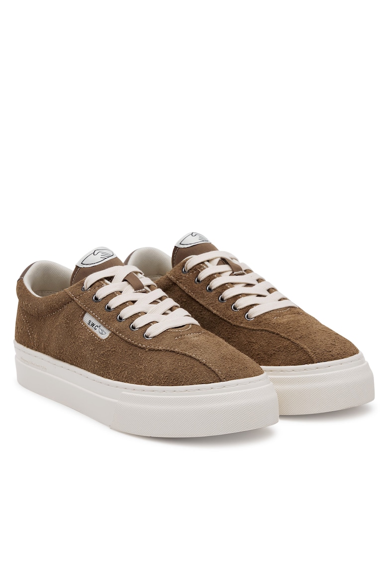 Pantofi sport unisex - piele naturala - maro - Maro