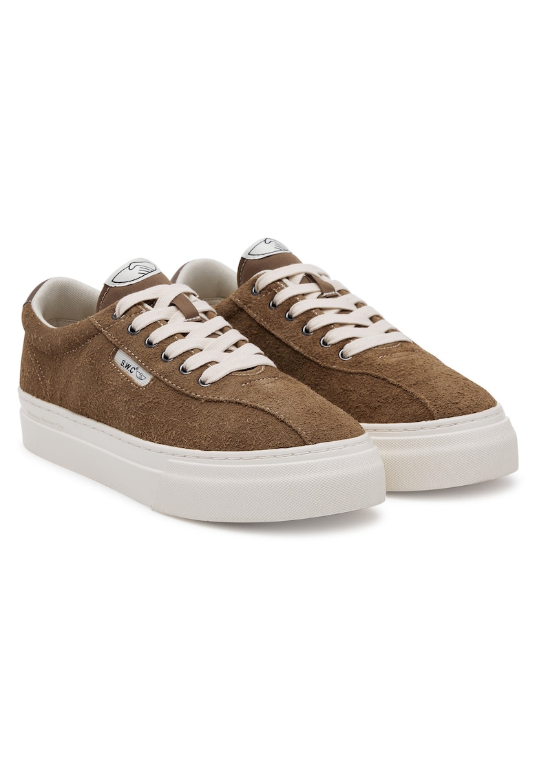 Pantofi sport unisex - piele naturala - maro - Maro