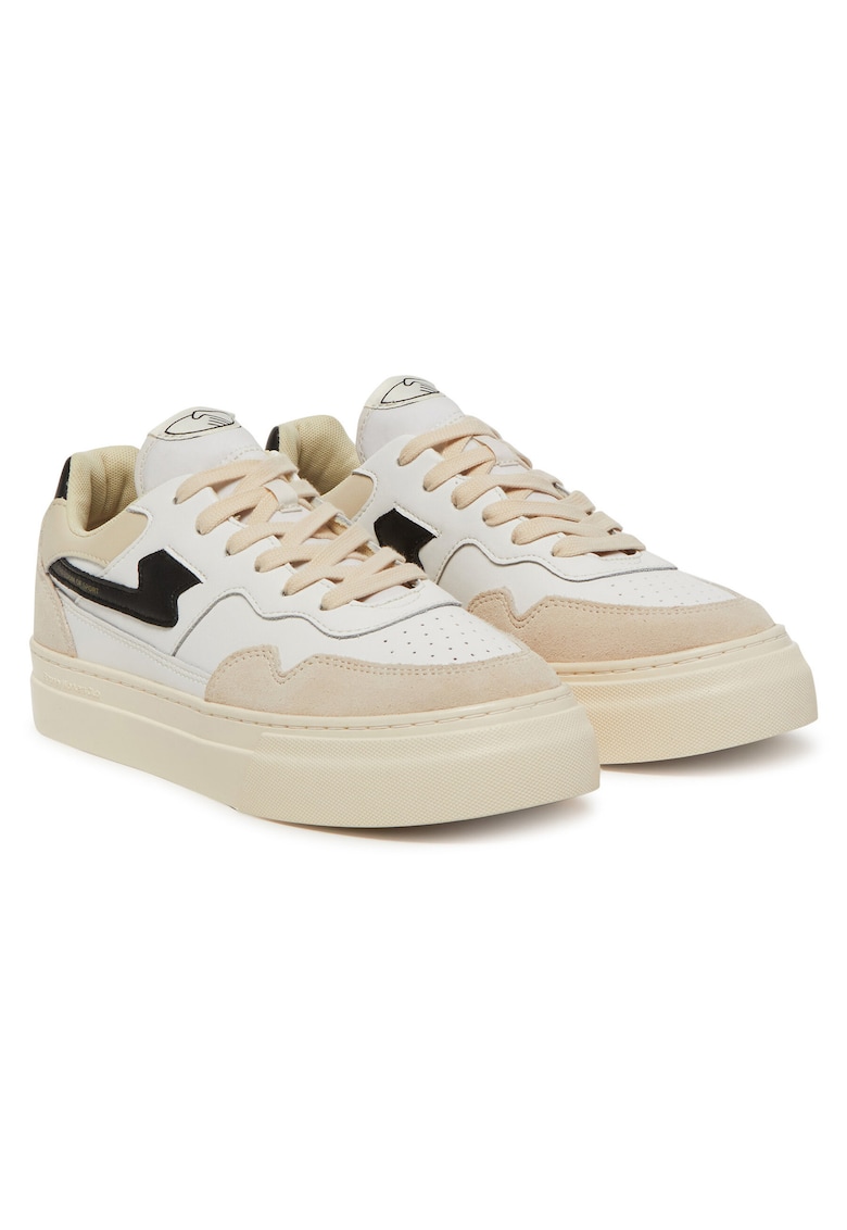 Tenisi unisex - piele naturala - alb - YA23010
