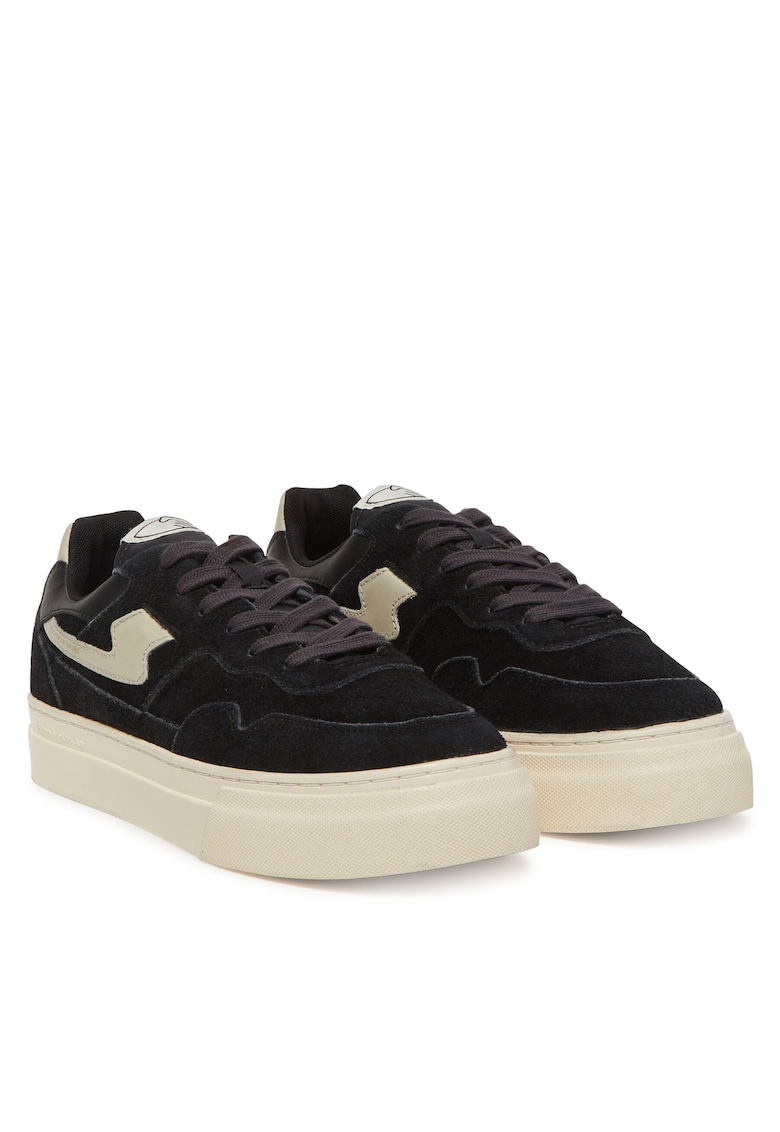 Tenisi barbati - piele naturala - negru - set unisex
