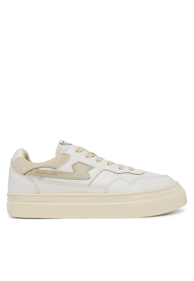 Tenisi unisex - piele naturala - alb - YA23500