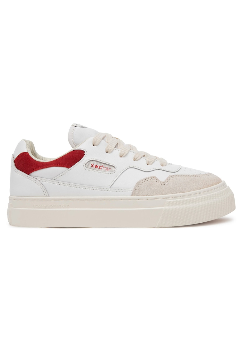 Tenisi unisex piele naturala - alb