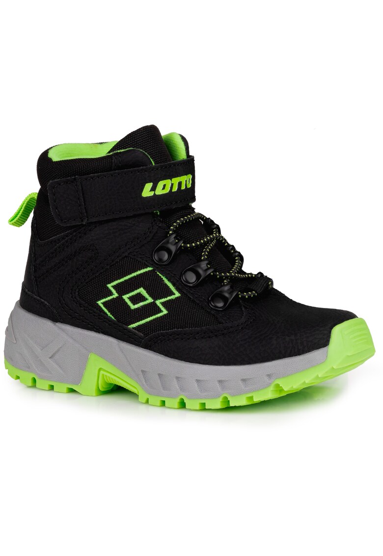 Ghete copii inalte - inchidere Velcro - negru - material sintetic