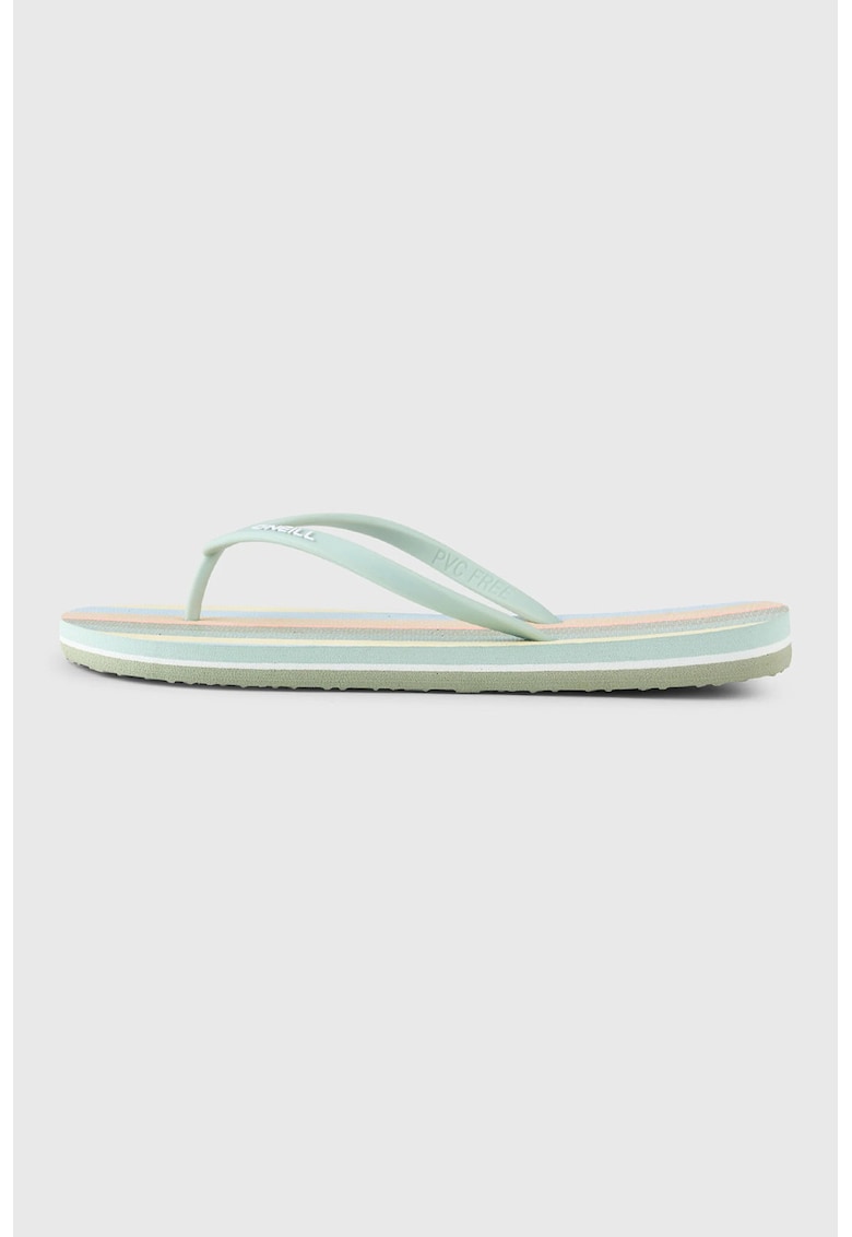 Papuci flip-flop cu logo - Verde deschis