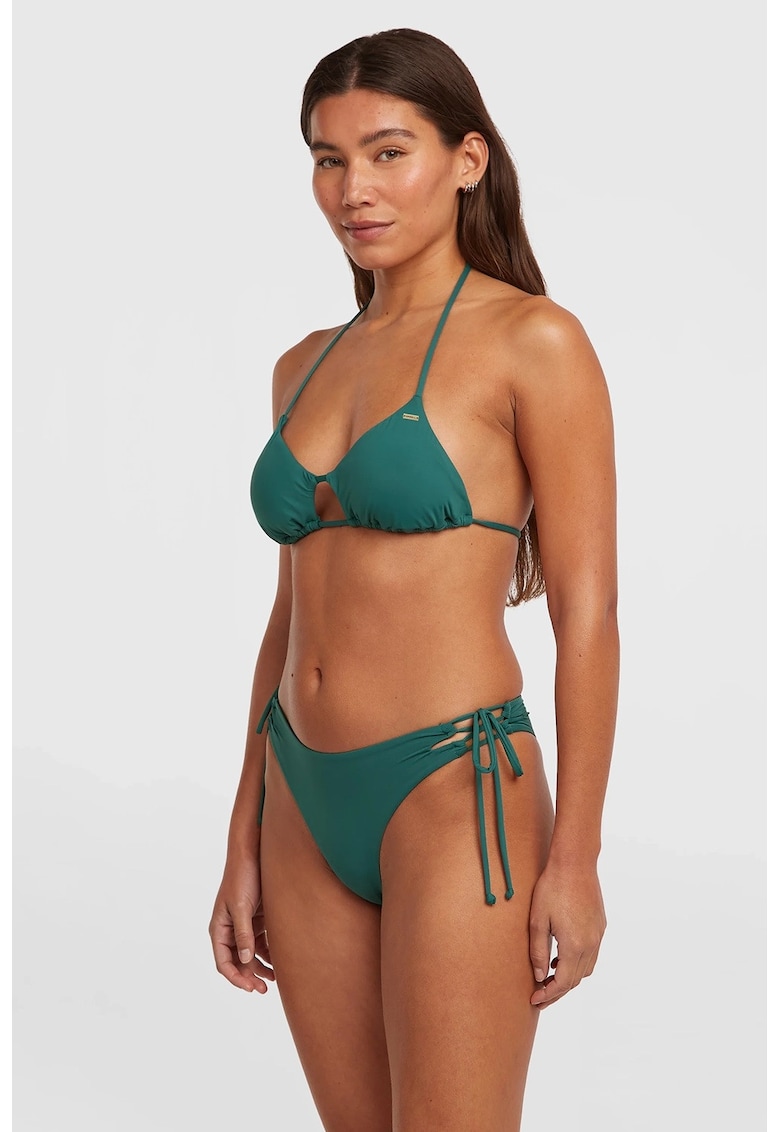Costum de baie din doua piese cu model uni - Verde persan