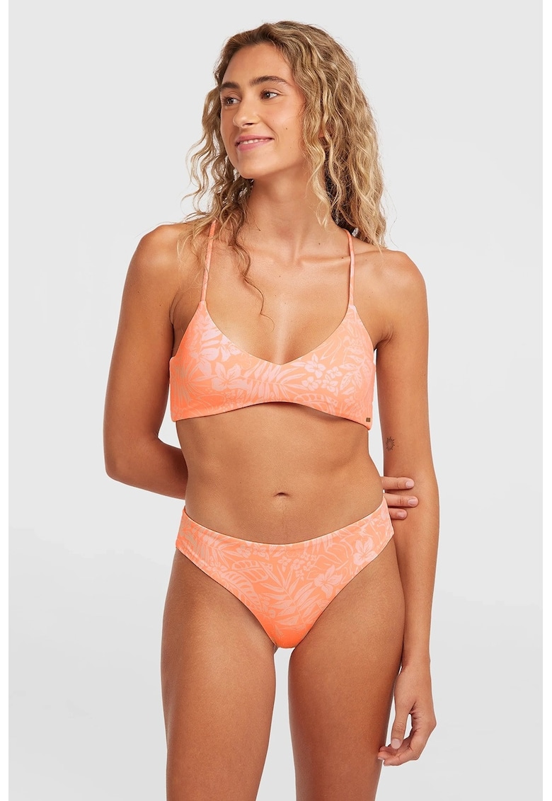Slip cu model tropical - Roz somon