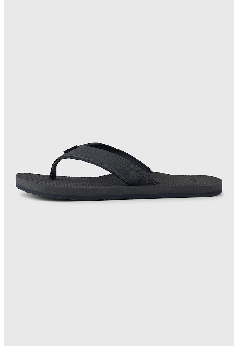 Papuci flip-flop cu logo - Negru stins