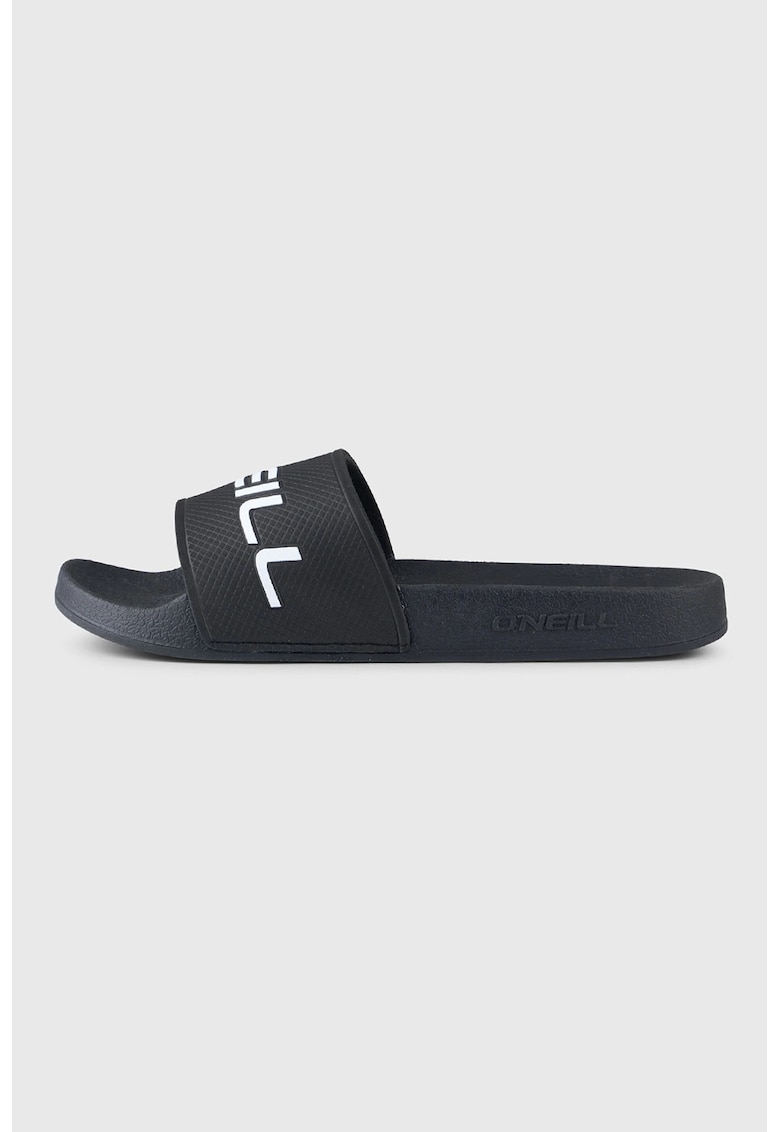 Papuci cu logo - Negru