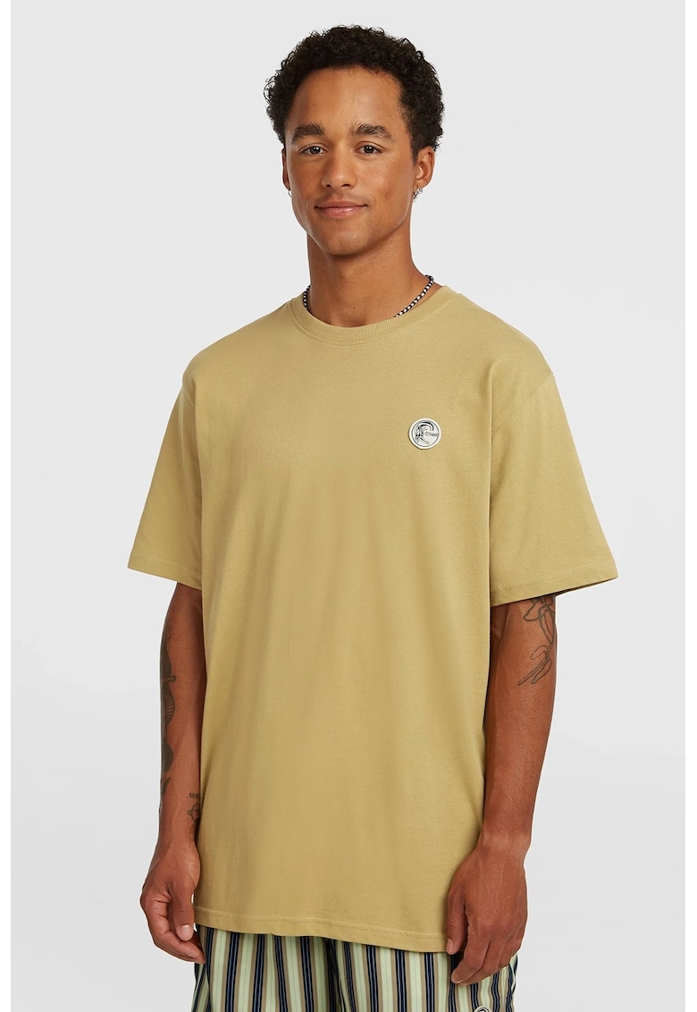 Tricou de bumbac O'Riginals Badge - Bej