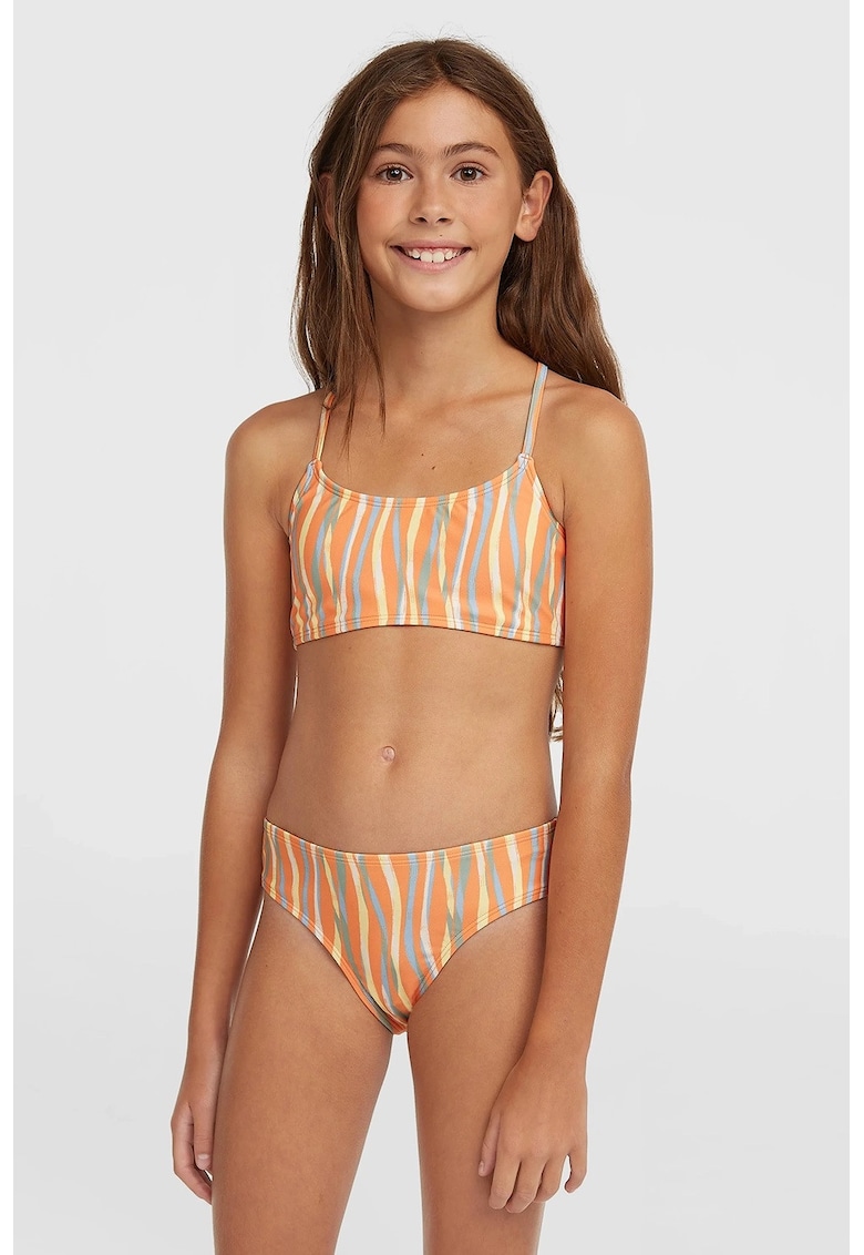 Costum de baie din doua piele Essentials - Galben/Portocaliu