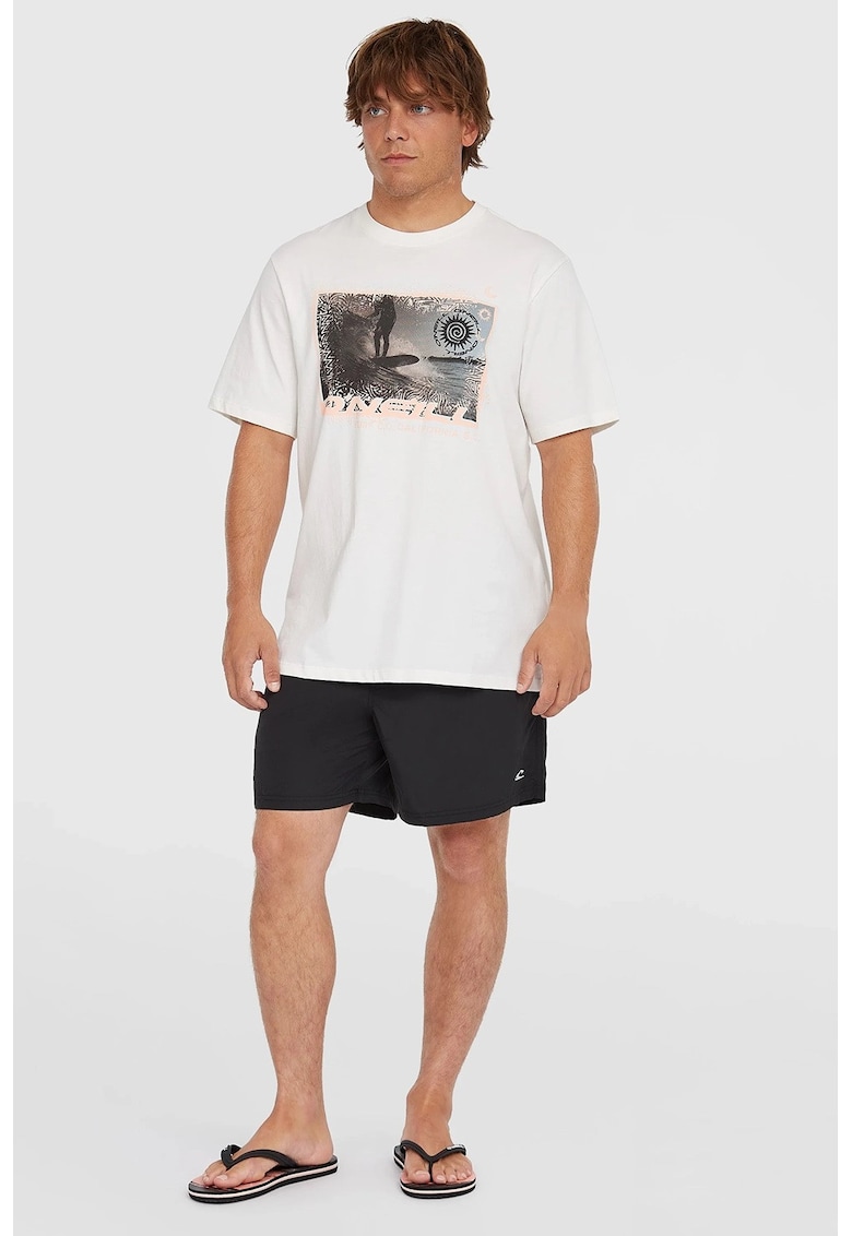 Pantaloni scurti de baie cu snur Vert - Negru