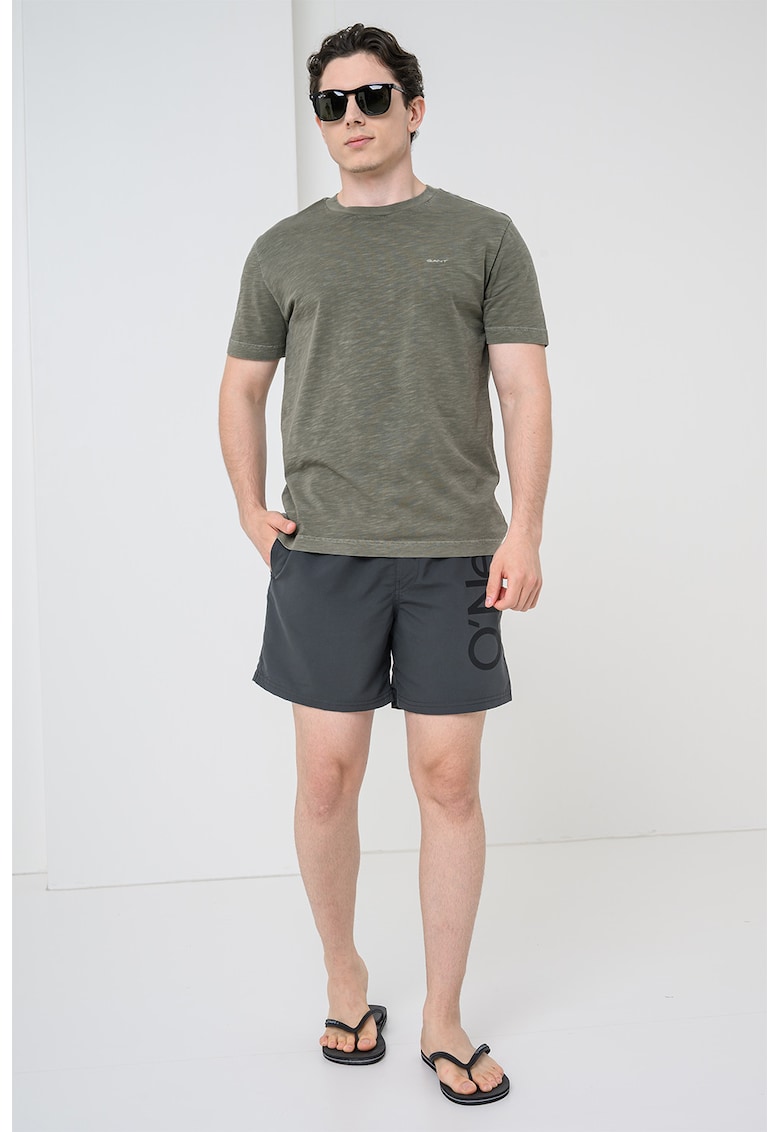 Pantaloni scurti de baie cu logo Cali - Gri antracit