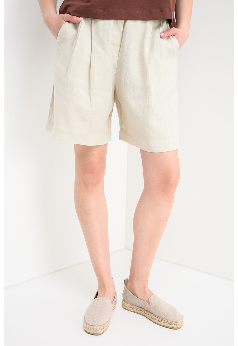 Bermude relaxed fit din in - Bej deschis