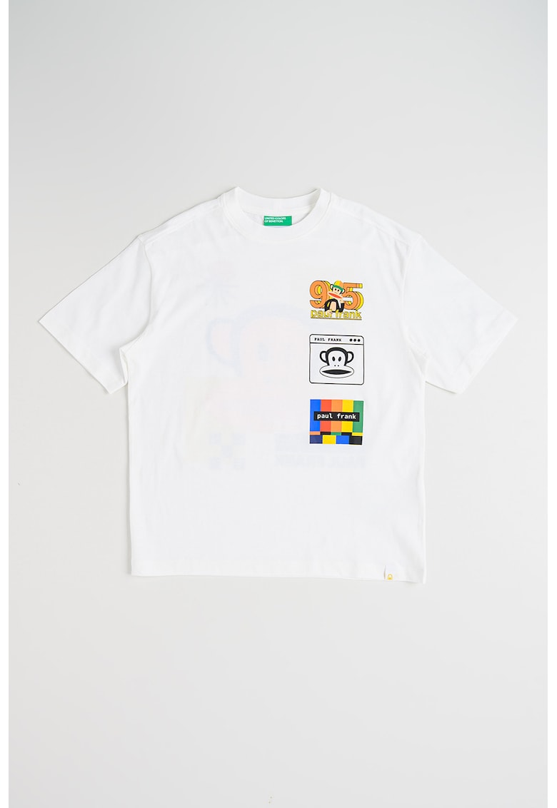 Tricou cu imprimeu grafic - Alb optic