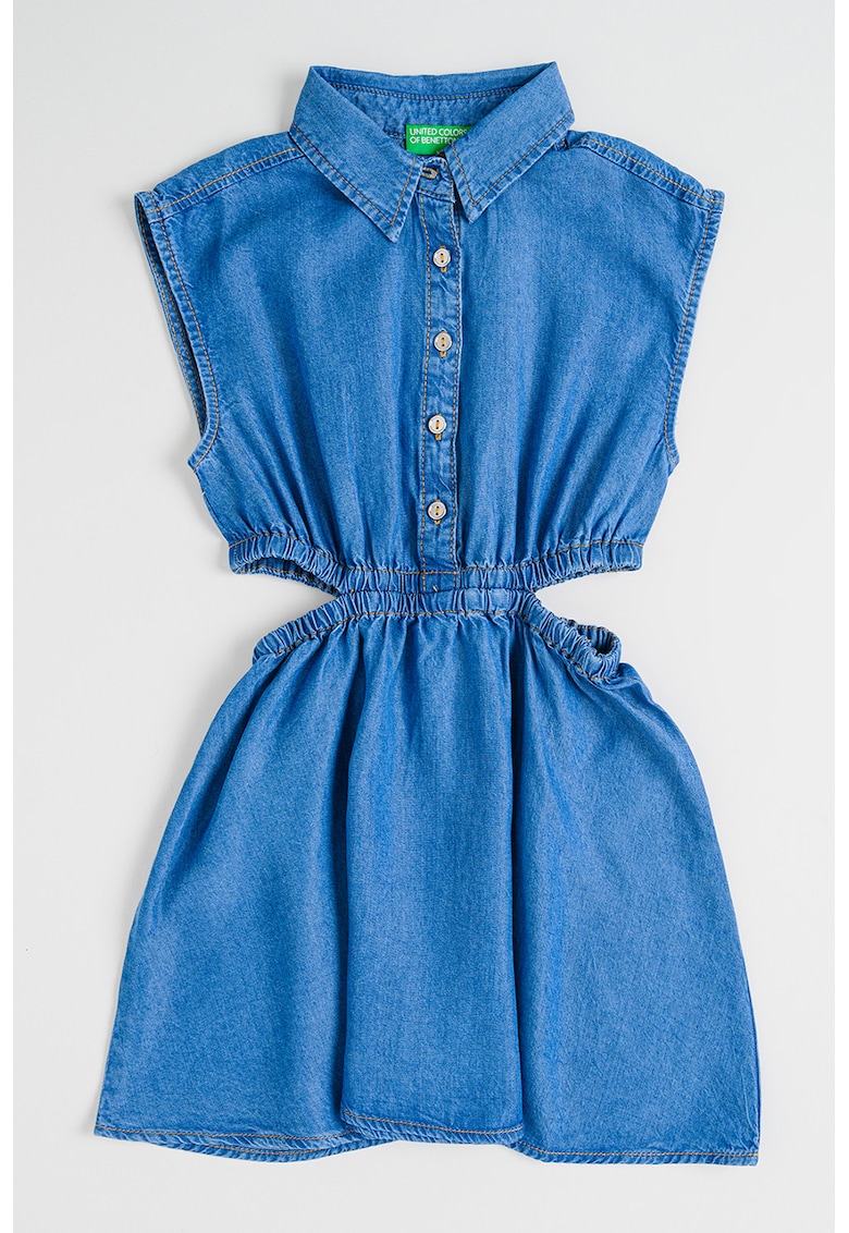 Rochie cu decupaj - Albastru deschis