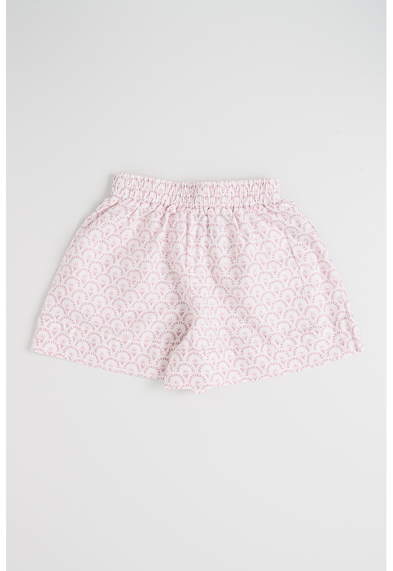 Pantaloni scurti din amestec de in - Roz pal