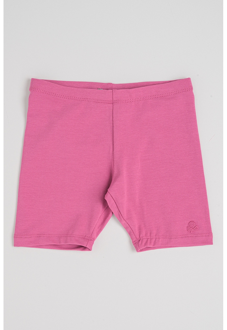 Pantaloni scurti cu talie elastica - Roz orhidee