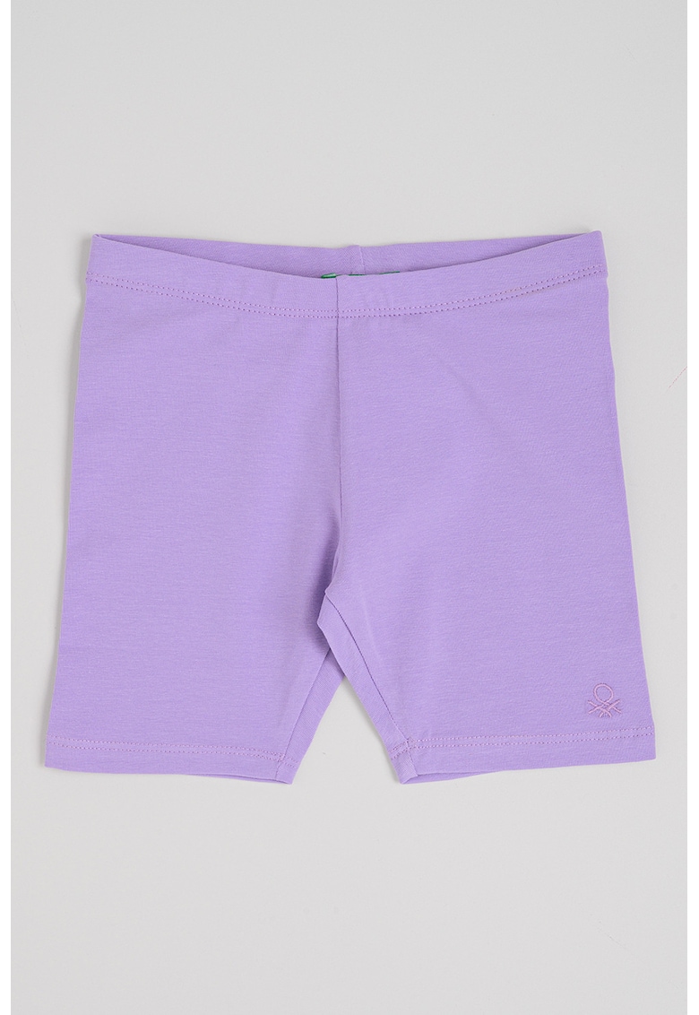 Pantaloni scurti cu talie elastica - Violet