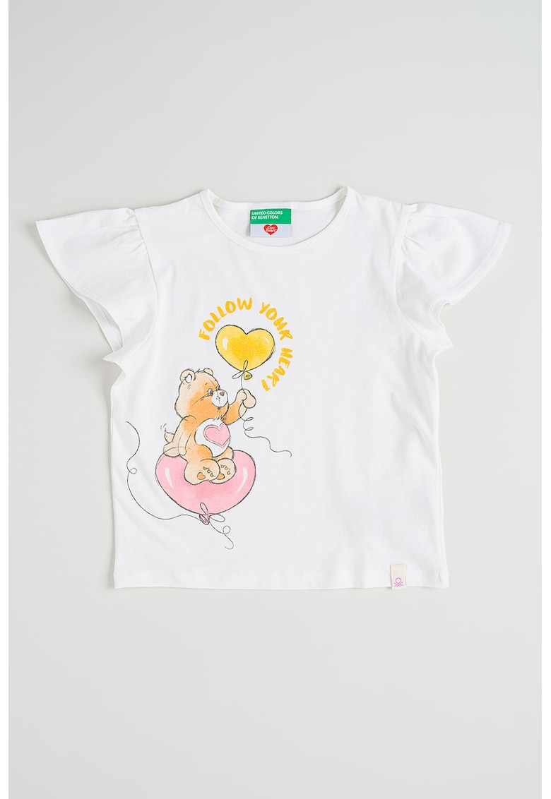 Tricou din bumbac Care Bear - Alb optic