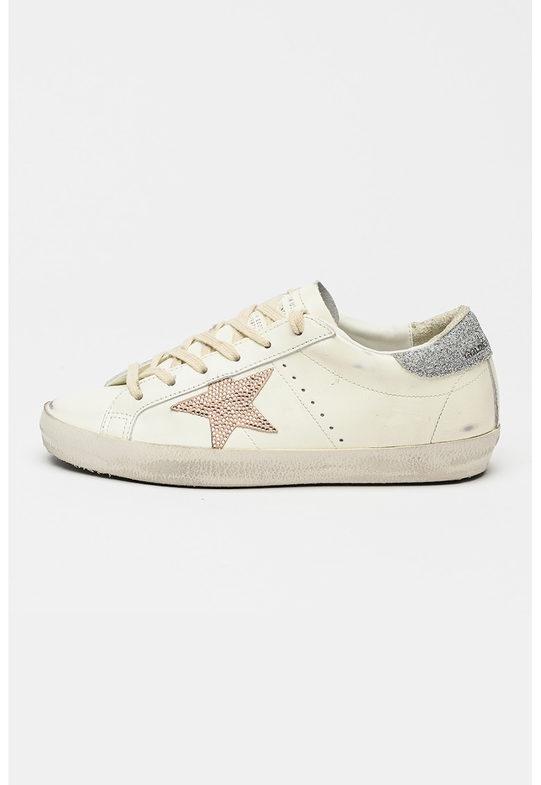 Pantofi sport low-cut Super-Star Classic - Alb murdar/Argintiu
