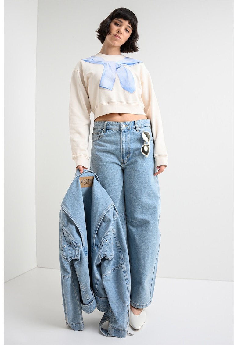 Blugi balloon fit - Albastru pastel
