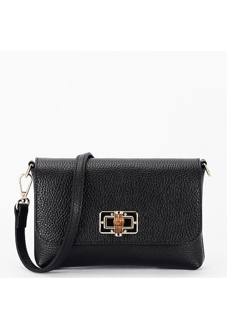 Geanta mica neagra din piele naturala 2052 06 19849 - Negru