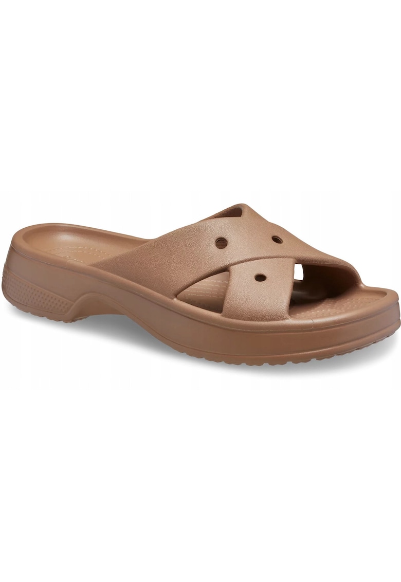Papuci Femei Classic Cross Strap 210840 Milk Chocolate