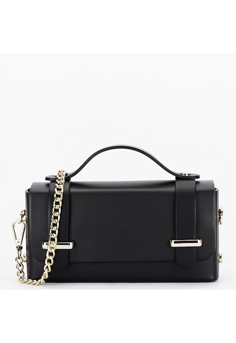 Geanta mica neagra din piele naturala 1870 06 19852 - Negru