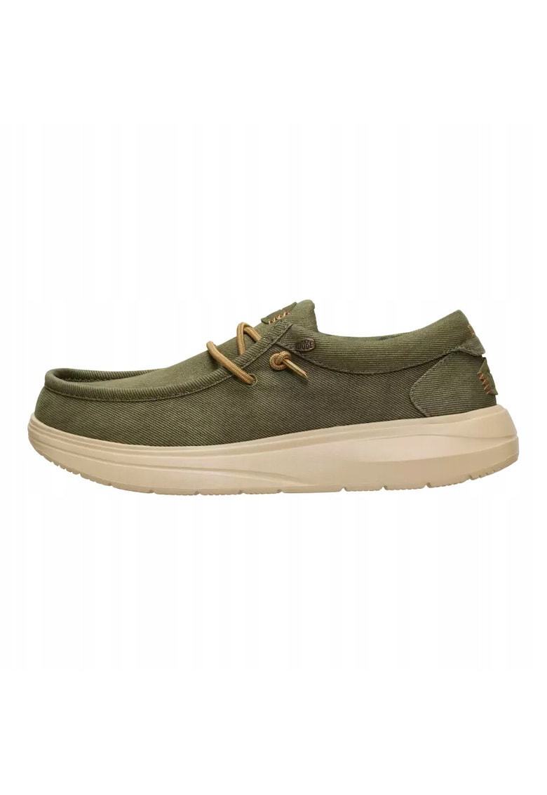 Mocasini Wally Comf Worn Twill - Verde
