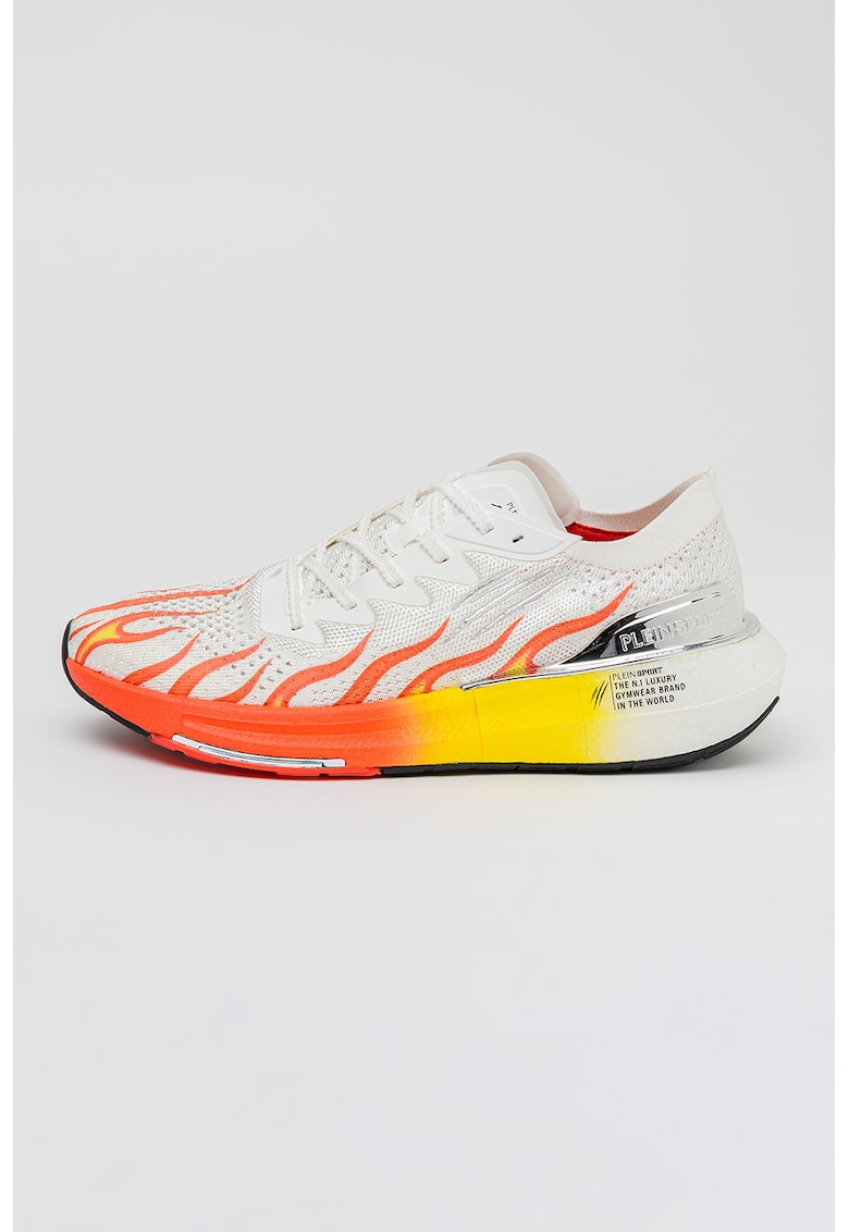 Pantofi sport Atomic Speed Flame cu model - Rosu/Alb optic