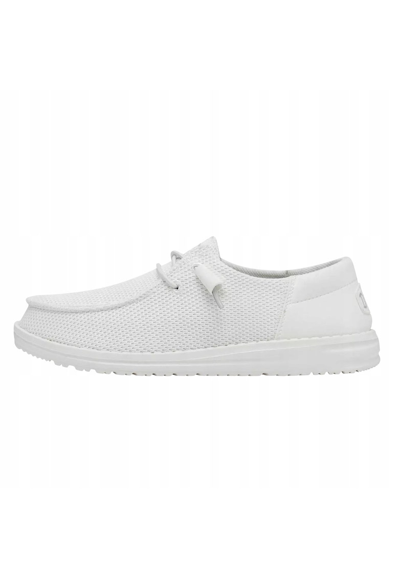 mocasini slip-on - Wendy Funk Mono textil - alb - Alb