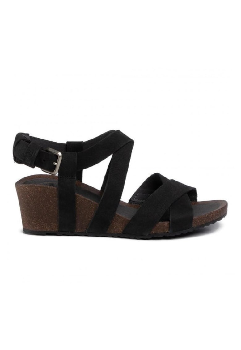 Sandale Mahonia Wedge Cross Strap - Negru