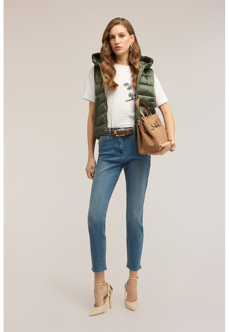 Blugi slim-fit - Albastru deschis melange