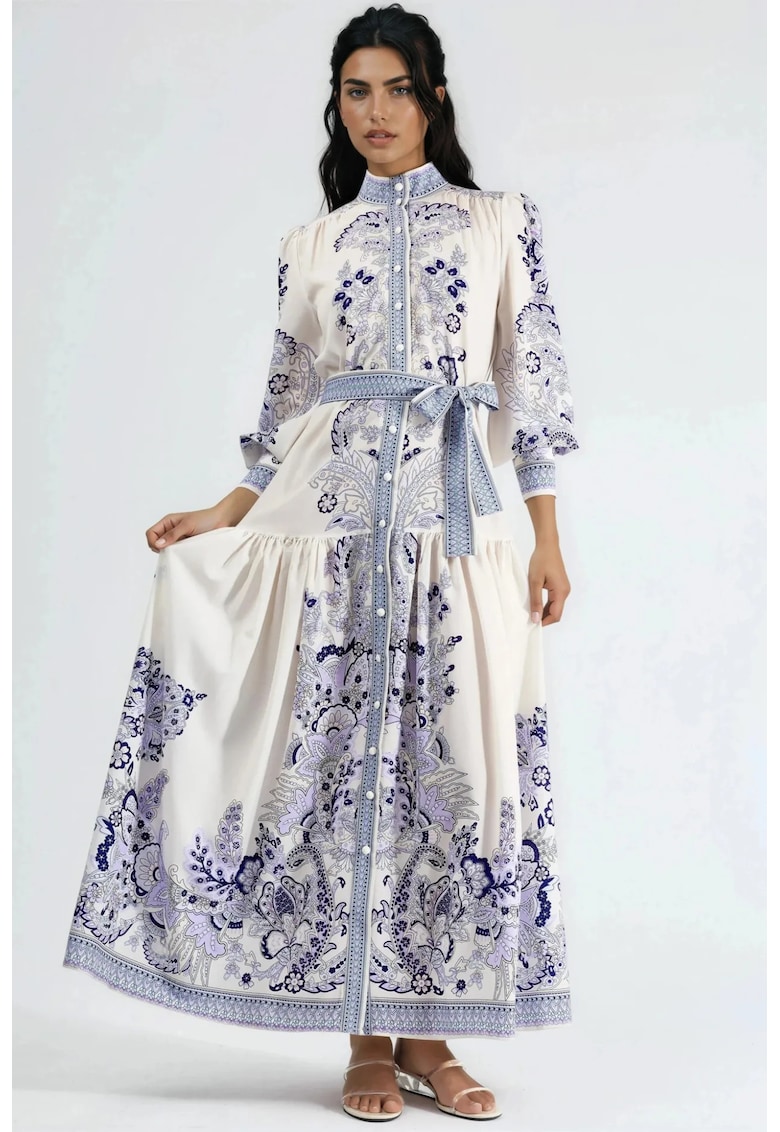 Rochie maxi - curea - poliester