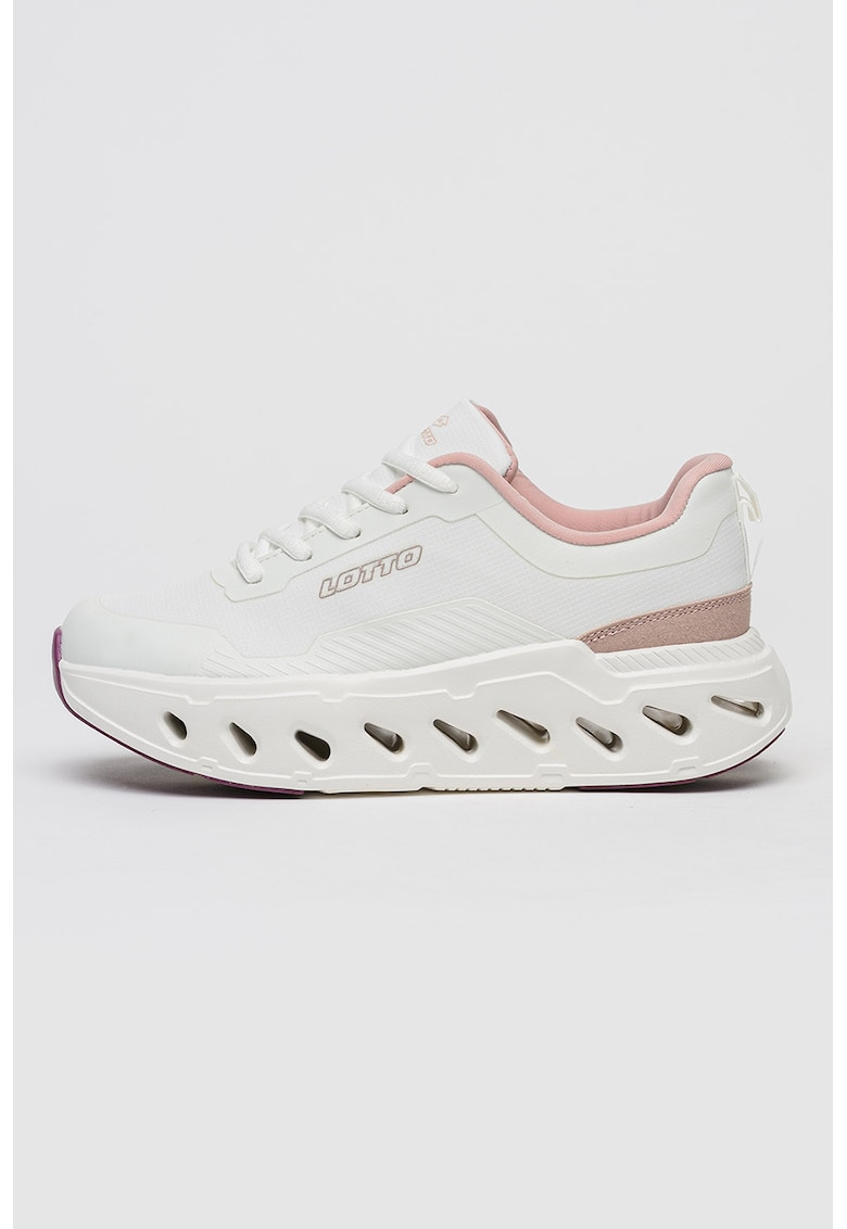 Pantofi sport Aquila de plasa cu amortizare - Roz pastel/Alb optic