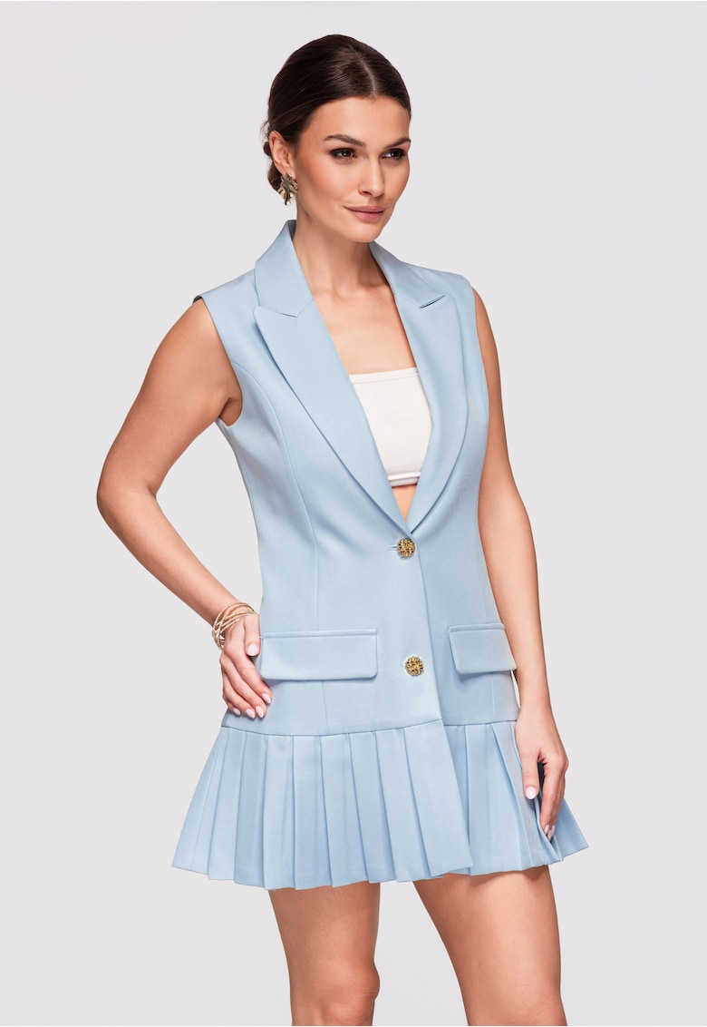 Rochie eleganta mini LA-OM-DLR303 - Albastru