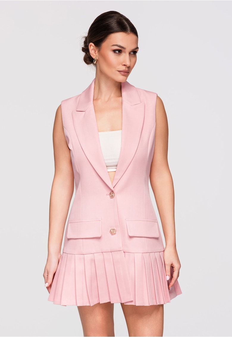 Rochie eleganta mini LA-OM-DLR303 - Roz
