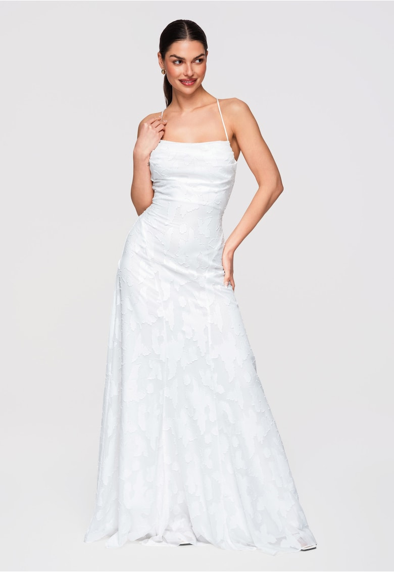 Rochie de seara maxi LA-OM-DLR307 - Alb
