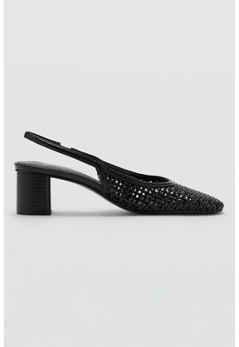 Pantofi din piele ecologica - Negru