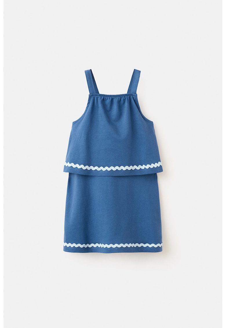 Rochie cu decolteu halter - Albastru