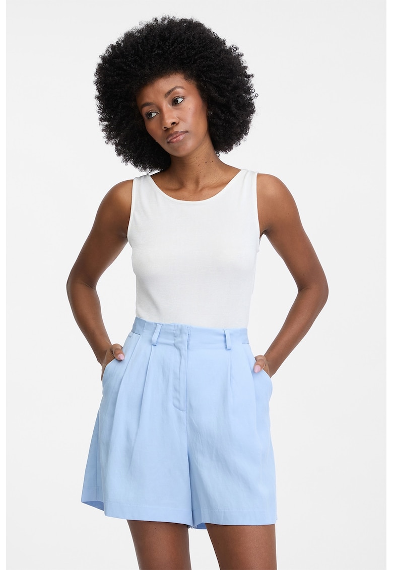 Body cu bretele incrucisate - Alb