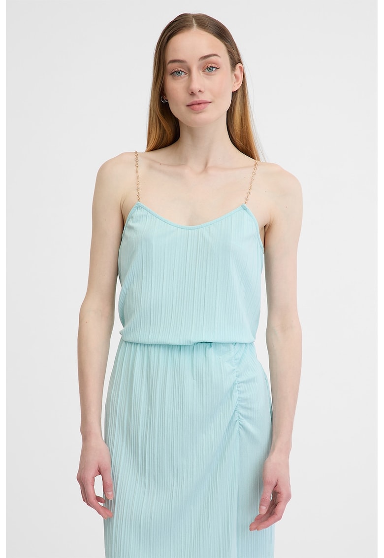 Top cu breteke cu decoratiuni - Albastru deschis