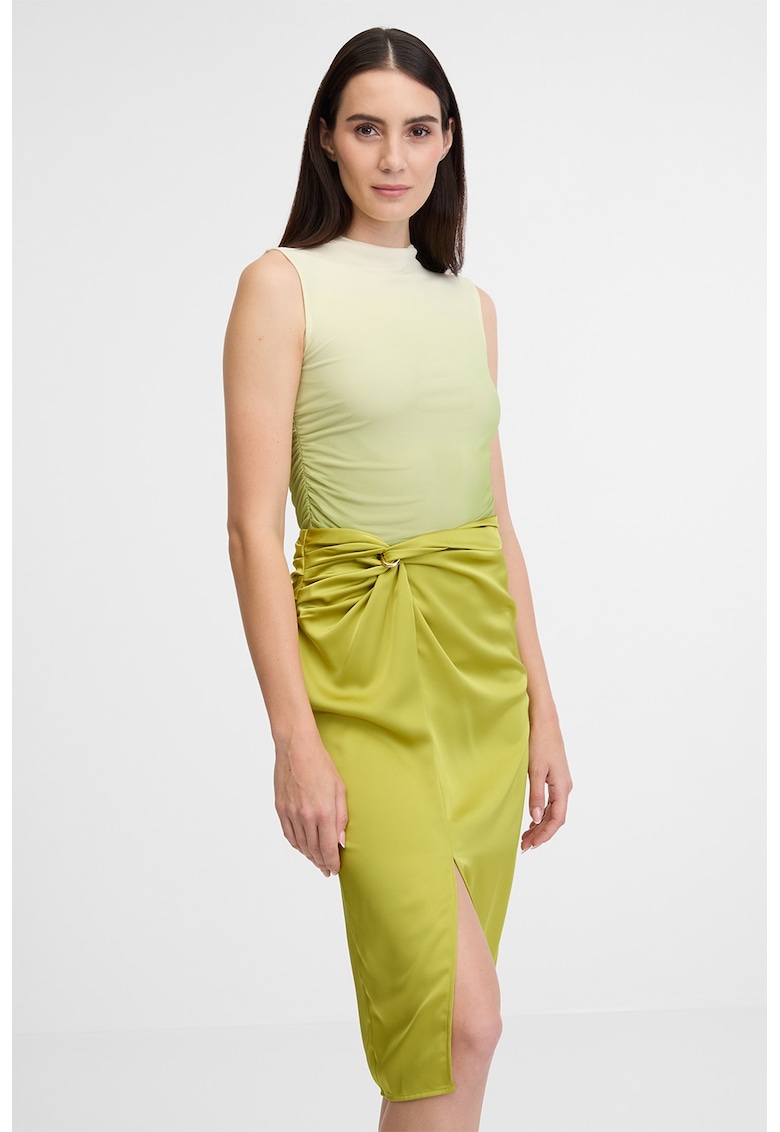 Top uni slim fit - Verde pal