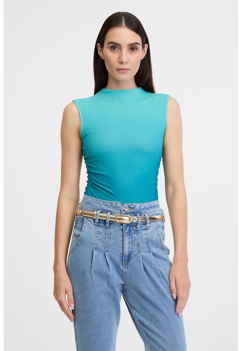 Top uni slim fit - Turcoaz