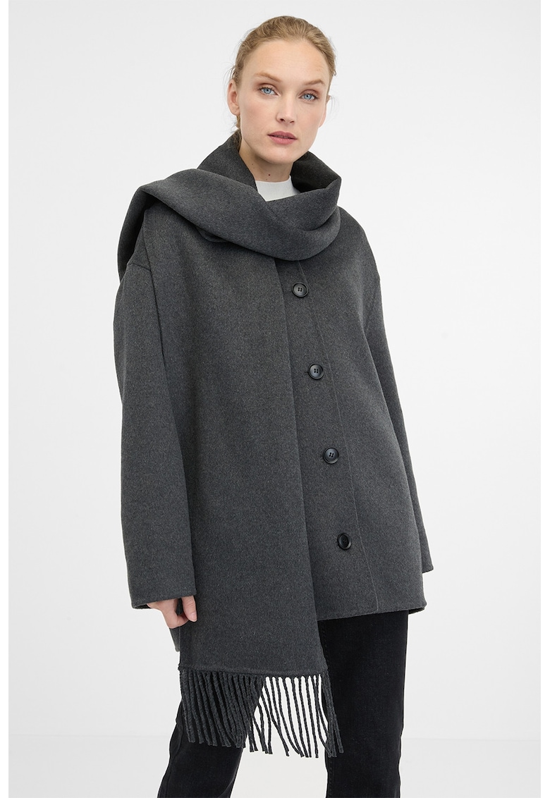 Haina lejera din amestec de lana - Gri inchis melange