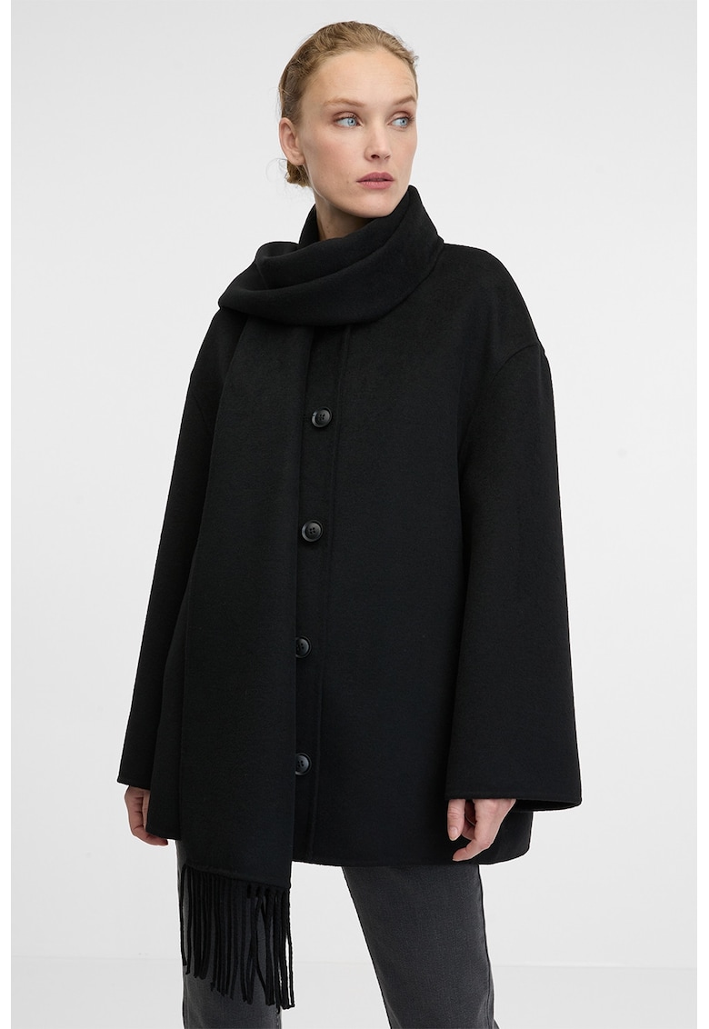 Haina lejera din amestec de lana - Negru