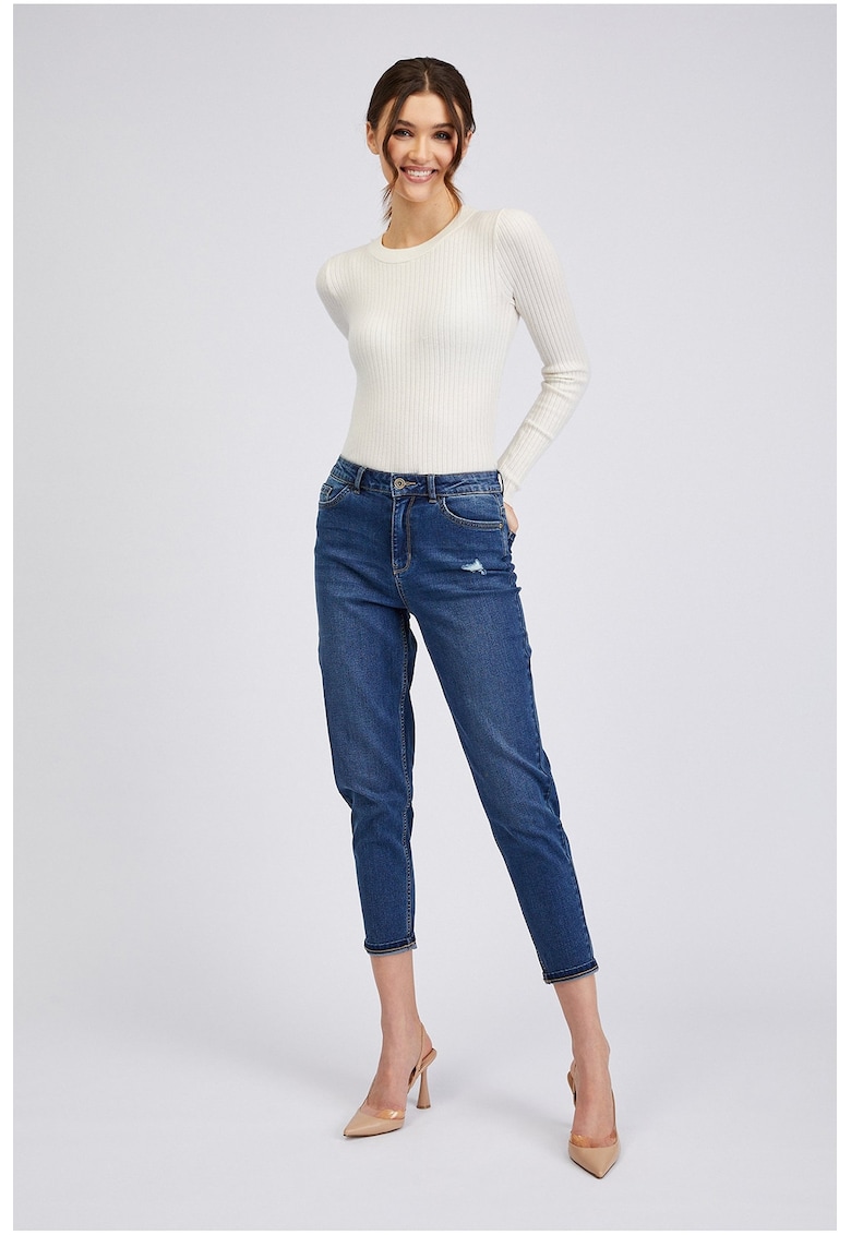 Blugi capri slim fit - Bleumarin