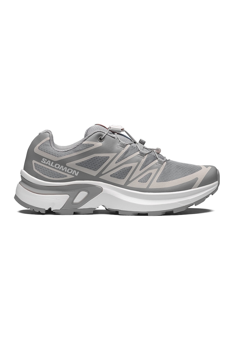 Pantofi sport XT-EVR din material textil cu sireturi elastice - Gri deschis/Gri cenusiu